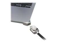 Compulocks Ledge Lock Adapter for MacBook Air 13" M2-M4 with Keyed Lock Silver - Adapter för säkerhetslåsurtag - med kabellås för nyckel - för Apple MacBook Air M2 MBALDG04KL