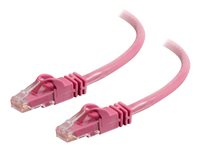 C2G Cat6 550MHz Snagless Patch Cable - Patch-kabel - RJ-45 (hane) till RJ-45 (hane) - 15 m - CAT 6 - formpressad, hakfri, tvinnad - rosa 83595