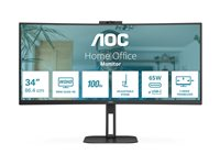 AOC Value-line CU34V5C/BK - V5 series - LED-skärm - böjd - 34" CU34V5C/BK