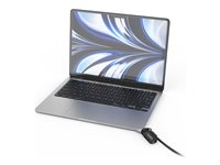 Compulocks Ledge Lock Adapter for MacBook Air 13" M2-M4 with Combination Lock Silver - Låsadapter till säkerhetskabel - med kombinerat kabellås - för Apple MacBook Air M2 MBALDG04CL