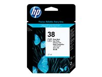 HP 38 - 27 ml - foto-svart - original - bläckpatron (foto) - för Deskjet 1200, 1600, 450, 6620, 6623, 6628; LaserJet 2300; Photosmart Pro B8850, Pro B9180 C9413A