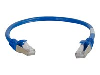 C2G Cat5e Booted Shielded (STP) Network Patch Cable - Patch-kabel - RJ-45 (hane) till RJ-45 (hane) - 20 m - STP - CAT 5e - formpressad - blå 83777