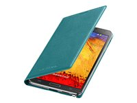 Samsung Flip Wallet EF-WN900B - Vikbart fodral för mobiltelefon - mintblå - för Galaxy Note 3 EF-WN900BLEGWW