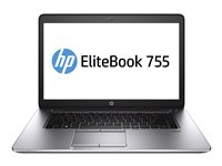 HP EliteBook 755 G2 Notebook - 15.6" - AMD A10 - PRO-7350B - 8 GB RAM - 256 GB SSD - Svenska/finska F1Q27EA#AK8