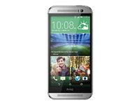 HTC One (M8) - 4G pekskärmsmobil - RAM 2 GB / Internal Memory 16 GB - microSD slot - LCD-skärm - 5" - 1920 x 1080 pixlar - glacialsilver 99HYK025-00