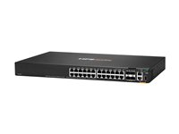 HPE Aruba Networking CX 6200F 24G 4SFP+ Switch - Switch - max. staplingsavstånd 10 kms - L3 - Administrerad - 24 x 10/100/1000 + 4 x 100/1000/10G SFP+ - framsidan och sida till baksidan - rackmonterbar JL724B#ABB