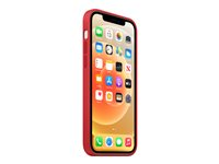 Apple - (PRODUCT) RED - baksidesskydd för mobiltelefon - med MagSafe - silikon - röd - för iPhone 12, 12 Pro MHL63ZM/A