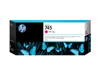 HP 745 - 300 ml - hög kapacitet - magenta - original - DesignJet - bläckpatron - för DesignJet Z2600 PostScript, Z5600 PostScript F9K01A
