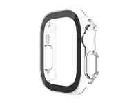 Belkin SCREENFORCE TemperedCurve - Stötsskydd för smartwatch - 2-i-1 - polykarbonat, tempererat glas (9H) - klar - för Apple Watch Ultra, Ultra 2 OWA001ZZCL