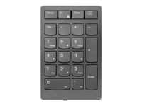 Lenovo Go Wireless Numeric Keypad - Tangentsats - trådlös - 2.4 GHz - tangentbrytare: Saxnyckel - åskmolnsgrå - detaljhandel 4Y41C33791