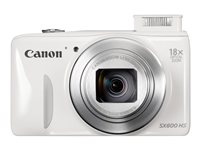 Canon PowerShot SX600 HS - Digitalkamera - kompakt - 16.0 MP - 1 080 p - 18x optisk zoom - Wi-Fi - vit 9341B011