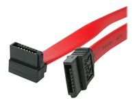 StarTech.com 12in SATA to Right Angle SATA Serial ATA Cable - SATA-kabel - Serial ATA 150/300/600 - SATA (R) till SATA (R) - 30 cm - högervinklad kontakt - röd SATA12RA1