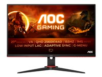 AOC Gaming Q27G2E/BK - G2 Series - LED-skärm - QHD - 27" Q27G2E/BK