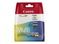 Canon CLI-526 C/M/Y Multi pack - 3-pack - gul, cyan, magenta - original - bläcktank - för PIXMA iP4950, iX6550, MG5250, MG5350, MG6150, MG6250, MG8150, MG8250, MX715, MX885, MX895 4541B012