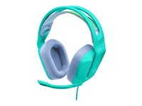 Logitech G G335 Wired Gaming Headset - Headset - fullstorlek - kabelansluten - 3,5 mm kontakt - mint - Discord-certifierad 981-001024