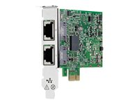 HPE 332T - Nätverksadapter - PCIe 2.0 låg profil - Gigabit Ethernet x 2 - för ProLiant DL360 Gen10, DL388p Gen8 615732-B21