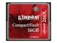 Kingston Ultimate - Flash-minneskort - 16 GB - 266x - CompactFlash CF/16GB-U2