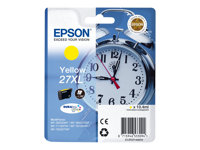 Epson 27XL - XL - gul - original - blister med RF-larm - bläckpatron - för WorkForce WF-3620DWF, WF-3640DTWF, WF-7110DTW, WF-7610DWF, WF-7620, WF-7620DTWF C13T27144020