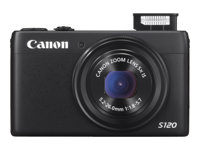 Canon PowerShot S120 - Digitalkamera - kompakt - 12.1 MP - 5x optisk zoom - Wi-Fi - svart 8407B011