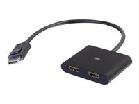 C2G DisplayPort 1.2 to Dual HDMI MST Hub - Video-/ljudomkopplare - 2 x HDMI - skrivbordsmodell 84293