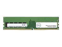 Dell - DDR4 - modul - 8 GB - DIMM 288-pin - 3200 MHz / PC4-25600 - 1.25 V - ej buffrad - icke ECC - Uppgradering - för Alienware Aurora R10, Aurora R11, Aurora R12, Aurora R8, Aurora R9 AB600819