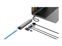 HyperDrive 7-in-1 - Dockningsstation - USB-C 3.1 Gen 2 - HDMI - 1GbE HD22H