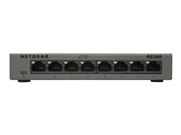 NETGEAR GS308 - Switch - ohanterad - 8 x 10/100/1000 - skrivbordsmodell GS308-100PES