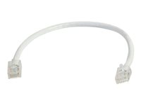 C2G Cat5e Non-Booted Unshielded (UTP) Network Patch Cable - Patch-kabel - RJ-45 (hane) till RJ-45 (hane) - 0.5 m - UTP - CAT 5e - tvinnad, enhetsstart - vit 83120