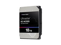 WD Ultrastar DC HC555 - Hårddisk - datacenter - 18 TB - inbyggd - 3.5" - SAS 12Gb/s - 7200 rpm - buffert: 512 MB 0B47747
