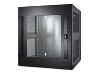 APC NetShelter WX - Rack - väggmontering - svart - 13U - 19" - för P/N: SUA1000RM2U, SUA1000RM2U-TU, SUA1000RMI2U AR100