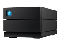 LaCie 2big RAID STHJ28000800 - Hårddiskarray - 28 TB - 2 fack - HDD 14 TB x 2 - USB 3.1 Gen 2 (extern) - med 5 års återställningsserviceplan för att rädda data STHJ28000800