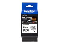 Brother TZe-FX221 - Svart på vitt - Rulle (0,9 cm x 8 m) 1 kassett(er) flexibel tape - för P-Touch PT-E310, E550, P900; P-Touch Cube Plus PT-P710; P-Touch Pro PT-H111 TZEFX221
