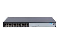 HPE 1410-24G-R Switch - Switch - ohanterad - 24 x 10/100/1000 - skrivbordsmodell, rackmonterbar JG708A#ABB