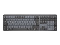 Logitech Master Series MX Mechanical - Tangentbord - bakgrundsbelyst - trådlös - Bluetooth LE - QWERTY - nordiskt (danska/finska/norska/svenska) - tangentbrytare: taktila tysta - grafit 920-010753