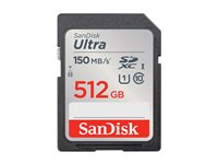 SanDisk Ultra - Flash-minneskort - 512 GB - Class 10 - SDXC UHS-I SDSDUNC-512G-GN6IN