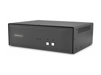 StarTech.com - Omkopplare för tangentbord/video/mus/ljud/USB - 2 x KVM/ljud/USB - 1 lokal användare - skrivbordsmodell - TAA-kompatibel CK4-HP202C