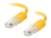 C2G Cat5e Booted Shielded (STP) Network Patch Cable - Patch-kabel - RJ-45 (hane) till RJ-45 (hane) - 5 m - STP - CAT 5e - formpressad - gul 83814