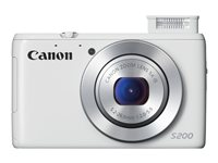 Canon PowerShot S200 - Digitalkamera - kompakt - 10.1 MP - 720 p - 5x optisk zoom - Wi-Fi - vit 8675B015