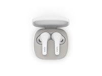 Belkin SoundForm Flow - True wireless-hörlurar med mikrofon - inuti örat - Bluetooth - aktiv brusradering - vit AUC006BTWH