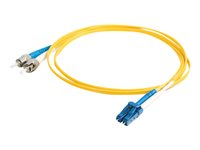 C2G LC-ST 9/125 OS1 Duplex Singlemode PVC Fiber Optic Cable (LSZH) - Patch-kabel - ST enkelläge (hane) till LC enkelläge (hane) - 2 m - fiberoptisk - duplex - 9 / 125 mikrometer - OS1 - halogenfri - gul 85596