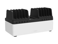 Belkin Store and Charge Go with fixed dividers - Laddningsstation - 120 Watt - utgångskontakter: 10 B2B161VF