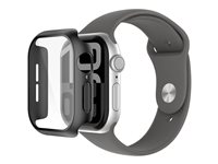 Belkin SCREENFORCE TemperedCurve - Stötsskydd för smartwatch - 2-i-1, 42mm - tempererat glas (9H) - svart - för Apple Watch Series 10 (GPS + Cellular) (42 mm), Series 10 (GPS) (42 mm) OWA002HQBK
