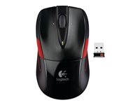 Logitech M525 - Mus - optisk - trådlös - 2.4 GHz - trådlös USB-mottagare - svart 910-002583