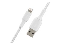 Belkin BOOST CHARGE - Lightning-kabel - Lightning hane till USB hane - 2 m - vit CAA002BT2MWH