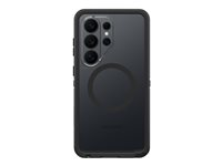 OtterBox Defender Series Pro XT - Baksidesskydd för mobiltelefon - robust - polykarbonatskikt, TPE (termaplastisk elastomer) - dark side (genomskinlig/svart) - för Samsung Galaxy S26 Ultra 77-99896