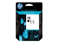 HP 15 - 14 ml - svart - original - bläckpatron - för Deskjet 38XX; Fax 1230; Officejet 5110, 720, 72XX, v30, v40; psc 500, 720, 750, 920, 950 C6615NE#301