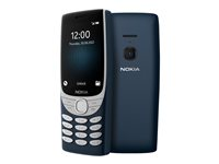 Nokia 8210 4G - 4G funktionstelefon - dual-SIM - RAM 128 MB / Internal Memory 48 MB - microSD slot - 320 x 240 pixlar - rear camera 0,3 MP - mörkblå 16LIBL01A02