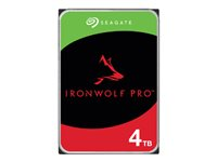 Seagate IronWolf Pro ST4000NT001 - Hårddisk - 4 TB - inbyggd - 3.5" - SATA 6Gb/s - 7200 rpm - buffert: 256 MB - med 3 års Seagate Rescue Data Recovery ST4000NT001