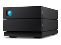 LaCie 2big RAID STHJ48000800 - Hårddiskarray - 48 TB - 2 fack (SATA-600) - HDD 24 TB x 2 - USB 3.2 Gen 2 (extern) - med 5 års återställningsserviceplan för att rädda data STHJ48000800