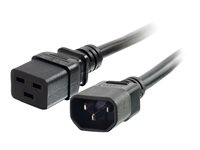 C2G 14 AWG 250 Volt Power Cord - Strömkabel - IEC 60320 C19 till IEC 60320 C14 - AC 250 V - 15 A - 1.83 m - formpressad - svart 80571